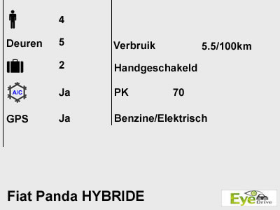 fiat panda hybride NL