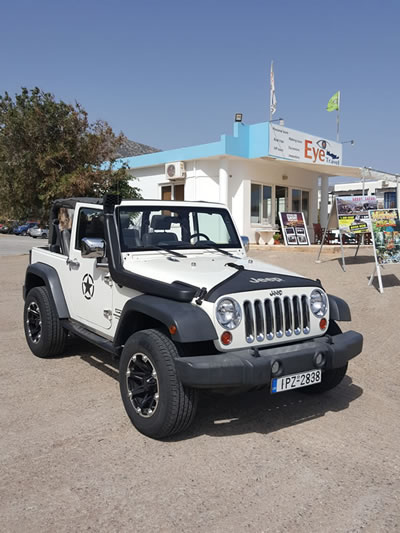 Jeep Wrangler Eye Drive Autovermietung Kreta